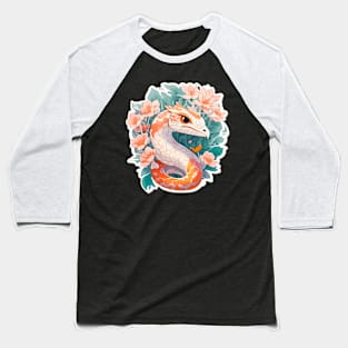 Snakes and Flowers Baseball T-Shirt